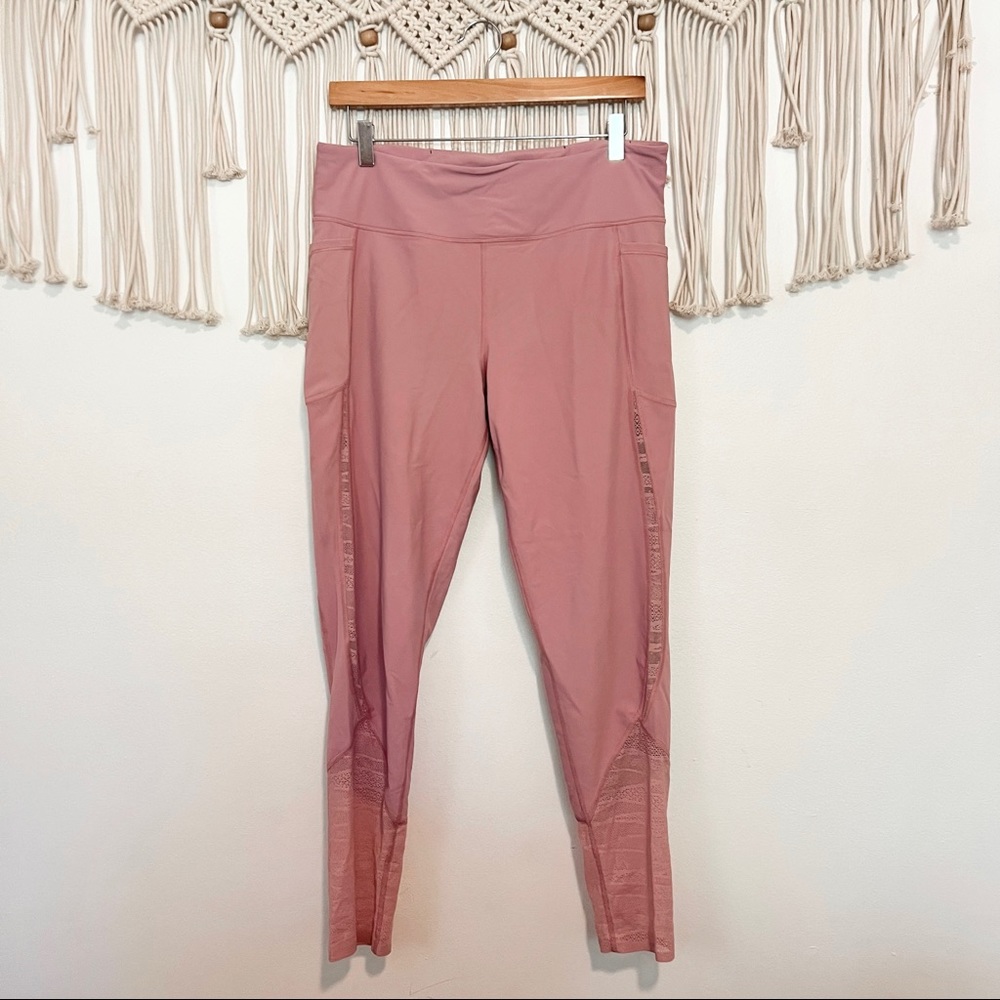 Victoria’s Secret | pink sport total knockout lace side leggings size XL - Picture 1 of 11